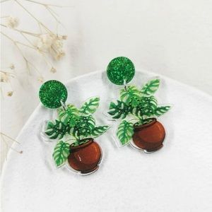 Plant Lovers Bonsai Drop Earrings